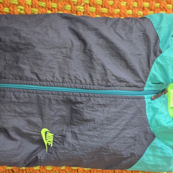 Nike Vibrant Blue and Neon Green Jacket - Picture 8 of 8